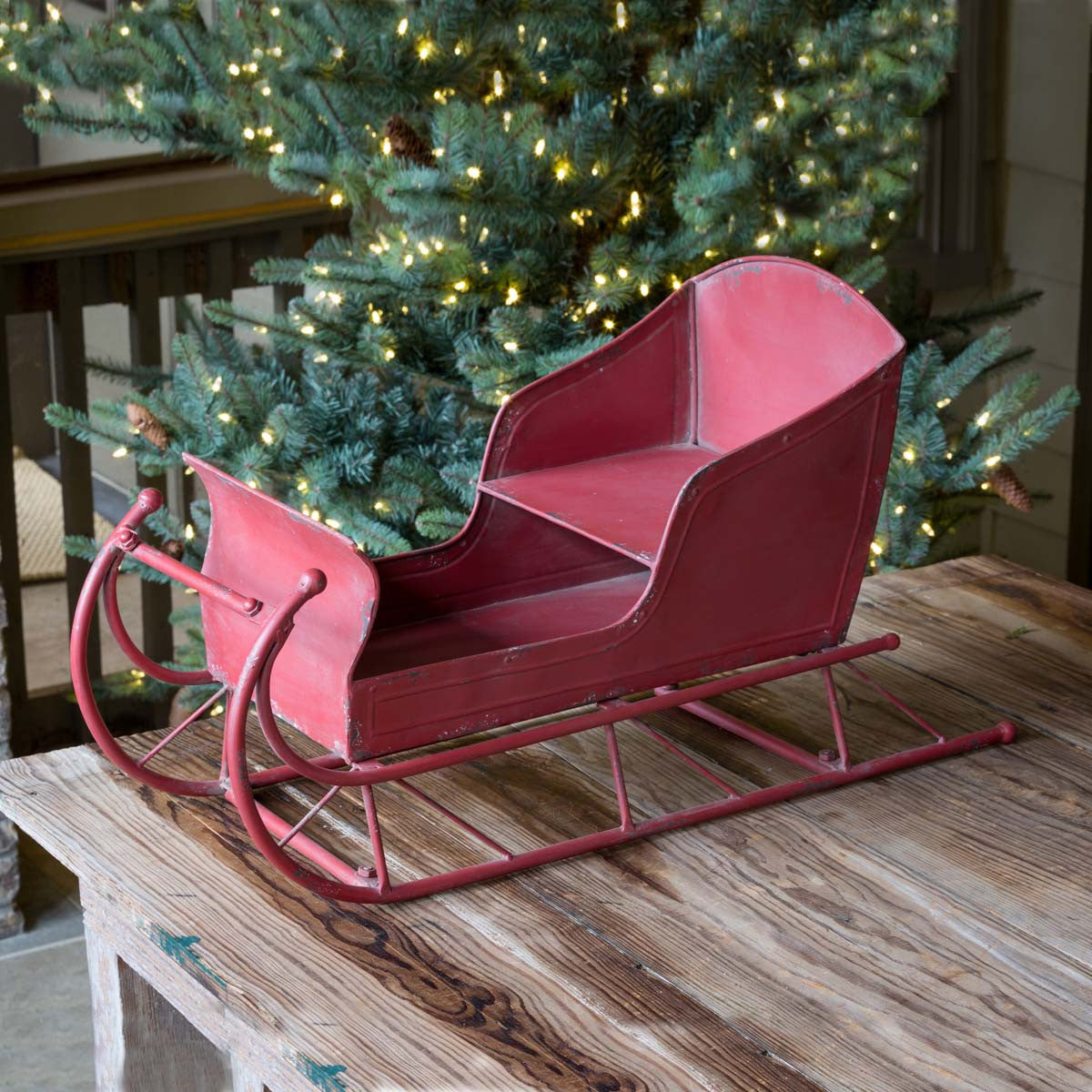 vintage christmas sled