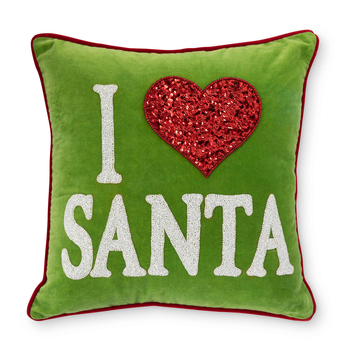 I Love Santa Velvet Christmas Pillow – Christy Griner Hulsey & Colonial  House of Flowers in Atlanta, Georgia