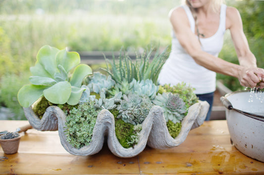 How To: DIY SCALLOPED SHELL CENTERPIECE WITH POTTERY BARN