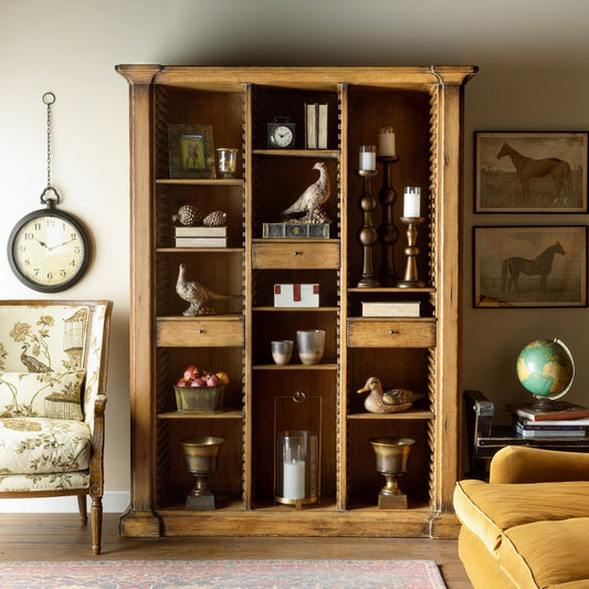 Bradley Adjustable Shelf Wooden Bookcase Cabinet