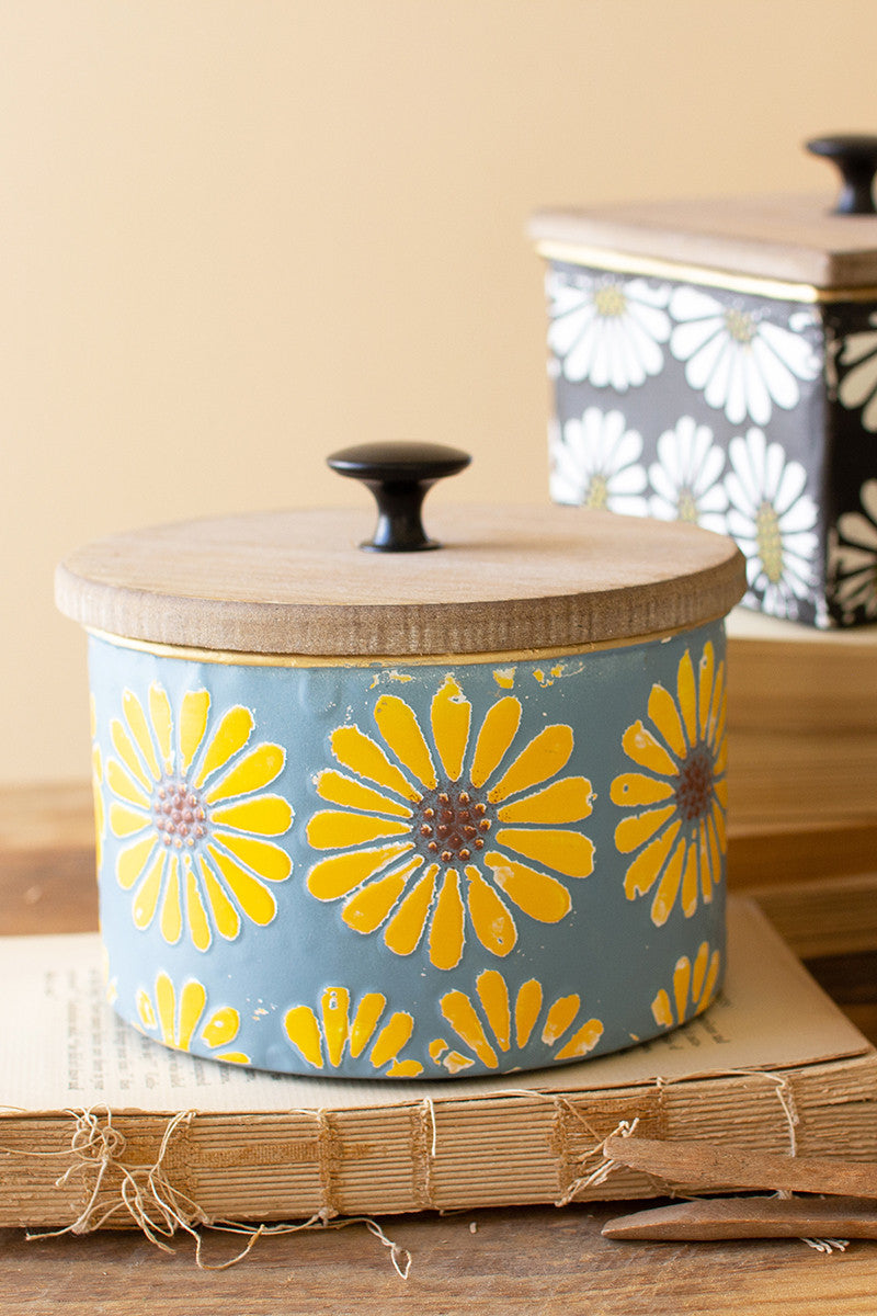 MASON Jar Kitchen CANISTER SET w/ metal lids, Utensil Holder, 2 Pint Jars  +1 Quart +Optional Flower